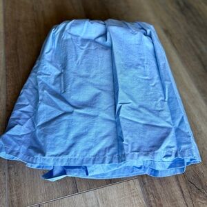 Pottery Barn Kids light blue twin ruffled bedskirt
